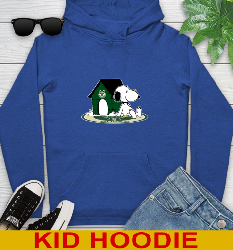 NBA Basketball Milwaukee Bucks Snoopy The Peanuts Movie Shirt Youth Hoodie 10