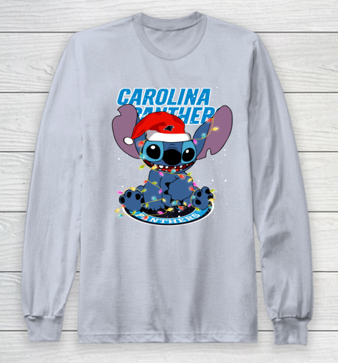 Carolina Panthers NFL Football noel stitch Christmas Long Sleeve T-Shirt 4