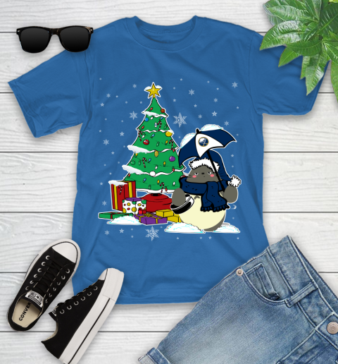 Buffalo Sabres NHL Hockey Cute Tonari No Totoro Christmas Sports Youth T-Shirt 12