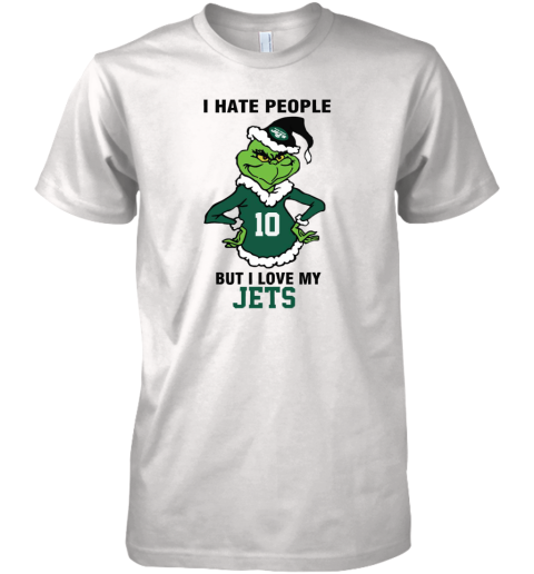 I Hate People But I Love My Jets New York Jets NFL Teams Premium Men's T-Shirt