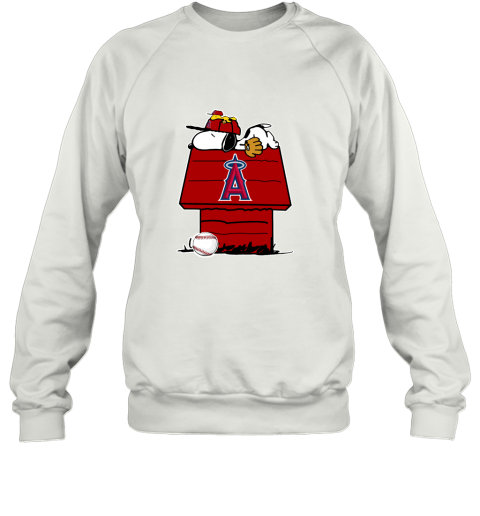 Los Angeles Angels Snoopy And Woodstock Resting Together MLB Sweatshirt