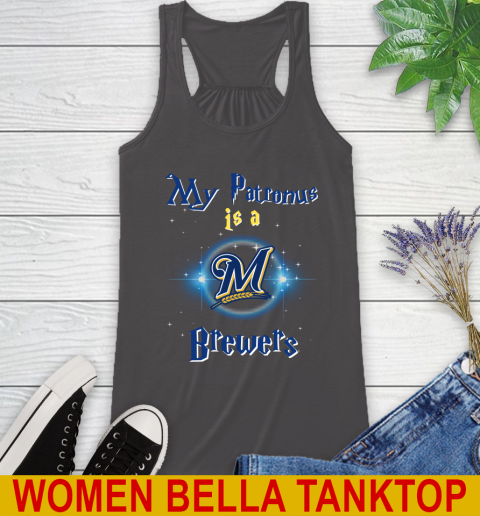 MLB Baseball Harry Potter My Patronus Is A Milwaukee Brewers Racerback Tank 10