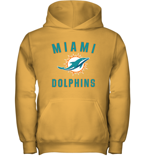 Miami Dolphins NFL Pro Line by Fanatics Branded Aqua Vintage Victory Youth Hoodie