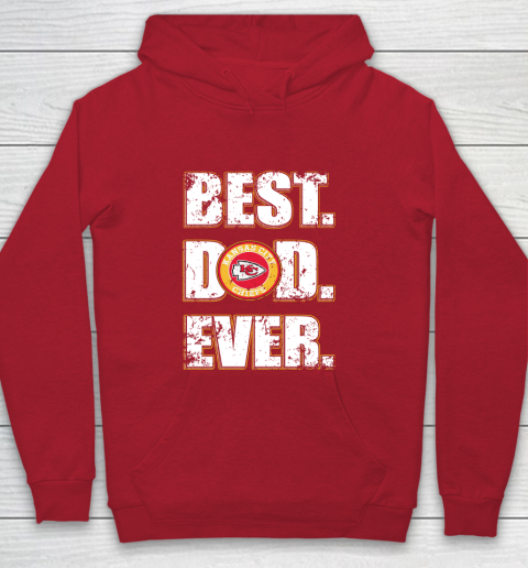 NFL Kansas City Chiefs Football Best Dad Ever Family Shirt Youth Hoodie 7