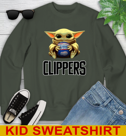 NBA Basketball LA Clippers Star Wars Baby Yoda Shirt 121