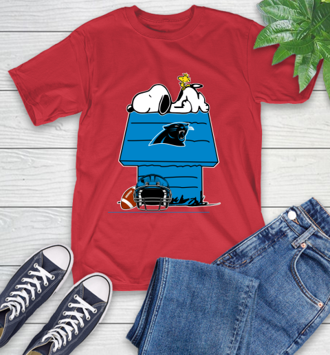 Carolina Panthers NFL Football Snoopy Woodstock The Peanuts Movie T-Shirt 10
