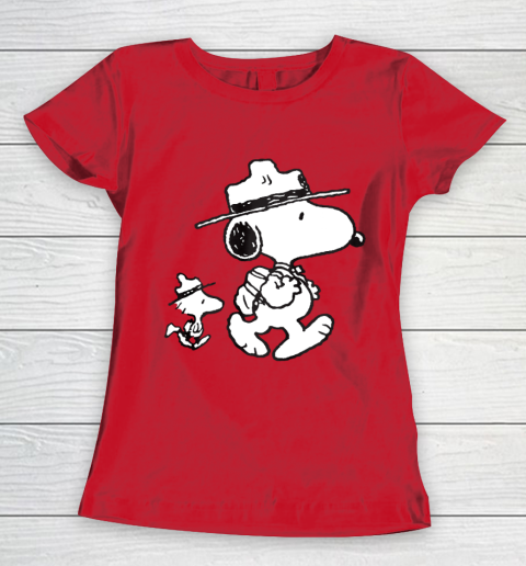 Funny Snoopy Woodstock Camping Women's T-Shirt 7