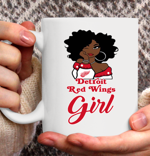 Detroit Red Wings Girl NHL Ceramic Mug 11oz 4