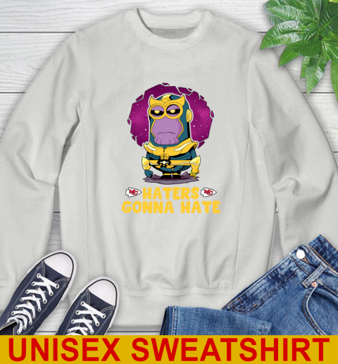 NFL Football Kansas City Chiefs Haters Gonna Hate Thanos Minion Marvel Shirt Sweatshirt 6 NFL Football Kansas City Chiefs Haters Gonna Hate Thanos Minion Marvel Shirt Sweatshirt - Image 6