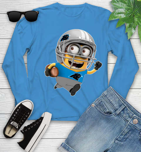 NFL Carolina Panthers Minions Disney Football Sports Youth Long Sleeve 7