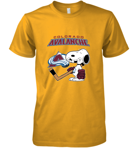 Colorado Avalanche Ice Hockey Broken Teeth Snoopy NHL Premium Men's T-Shirt