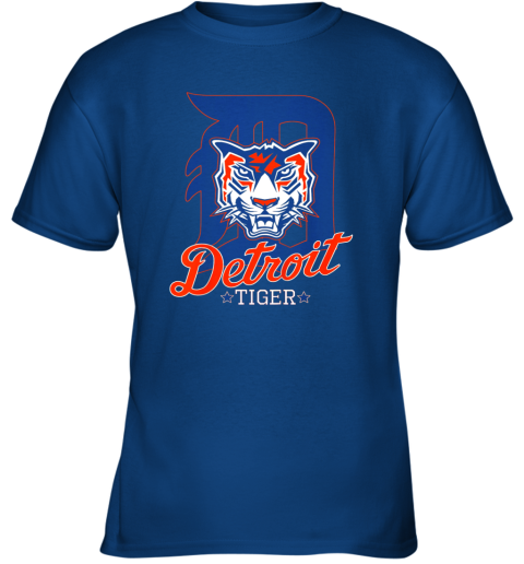 ynkz tiger mascot distressed detroit baseball t shirt new youth t shirt 26 front royal