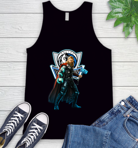 NBA Thor Avengers Endgame Basketball Dallas Mavericks Tank Top 2