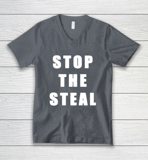 Stop The Steal V-Neck T-Shirt 4