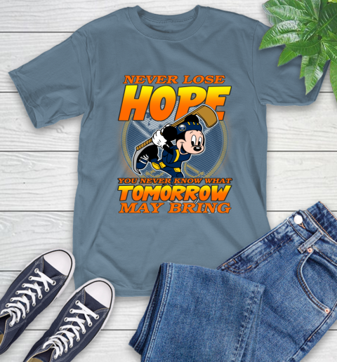 Buffalo Sabres NHL Hockey ootball Mickey Disney Never Lose Hope T-Shirt 8