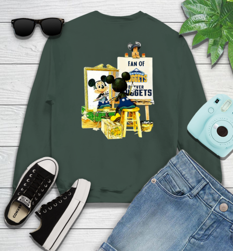 NBA Basketball Denver Nuggets Mickey Drawing Shirt 36