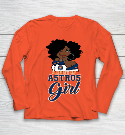 Houston Astross Girl MLB Youth Long Sleeve 4