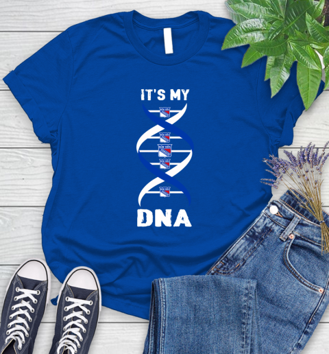 New York Rangers NHL Hockey It's My DNA Sports Women's T-Shirt 12