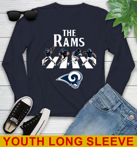 NFL Football Los Angeles Rams The Beatles Rock Band Shirt Youth Long Sleeve 2