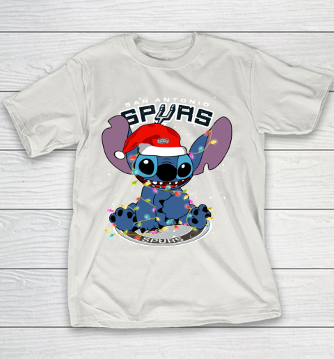 San Antonio Spurs NBA noel stitch Basketball Christmas Youth T-Shirt 8