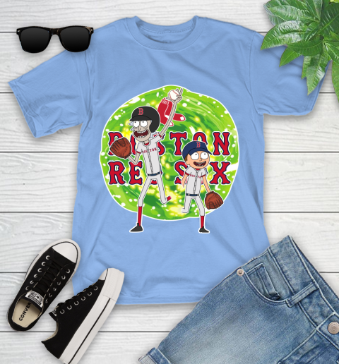 MLB Boston Red Sox Rick And Morty Baseball Sports Youth T-Shirt 11