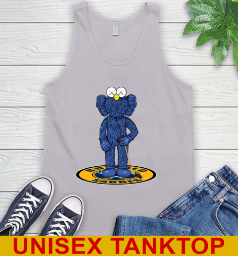 NHL Hockey Buffalo Sabres Kaws Bff Blue Figure Shirt Tank Top 4