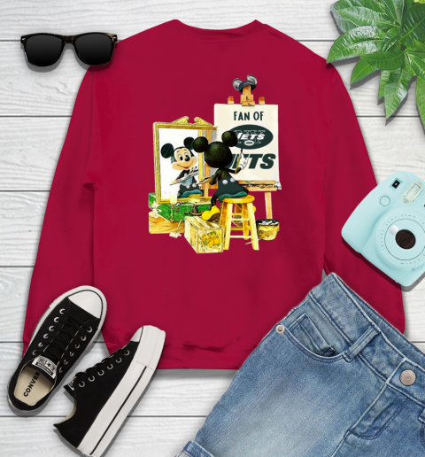 NFL Football New York Jets Mickey Drawing Shirt 32