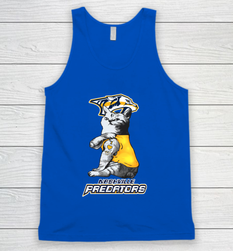 NHL My Cat Loves Nashville Predators Hockey Tank Top 4