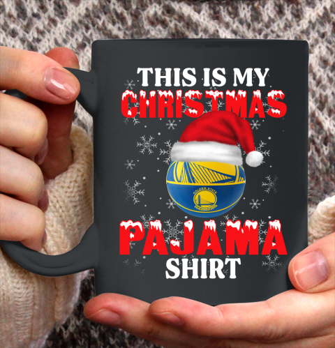 Golden State Warriors This Is My Christmas Pajama Shirt NBA Ceramic Mug 11oz