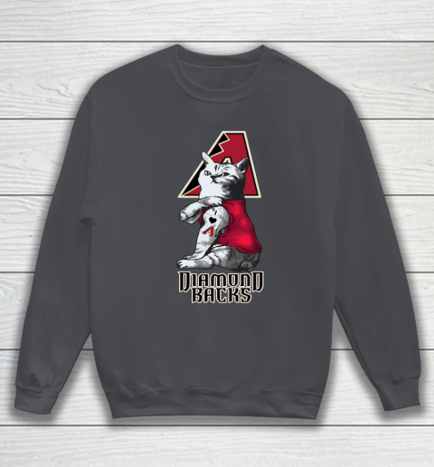 MLB Baseball My Cat Loves Arizona Diamondbacks Sweatshirt 4