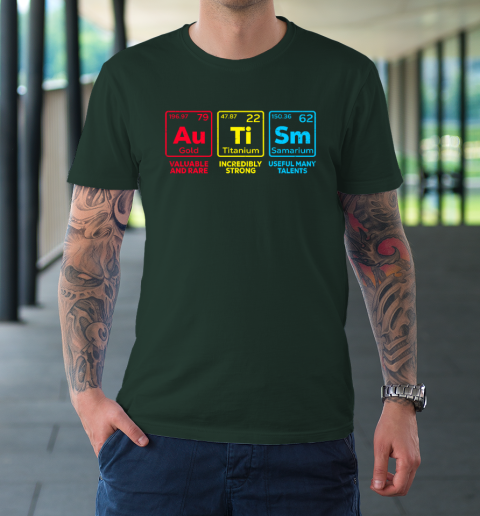 Autism Awareness Elements Periodic Table T-Shirt 3