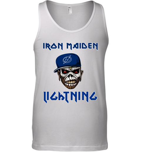 NHL Tampa Bay Lightning Iron Maiden Rock Band Music Hockey Sports rzk3zxWtJnW unisex tank 17 95 151514 front white