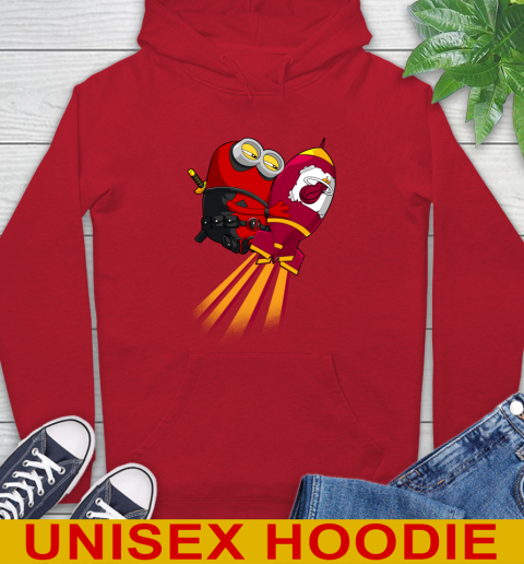 NBA Basketball Miami Heat Deadpool Minion Marvel Shirt Hoodie 10