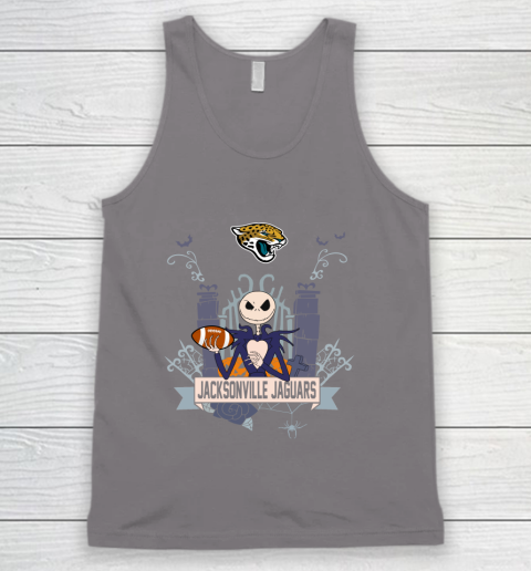 NFL Jacksonville Jaguars Football Jack Skellington Halloween Tank Top 6
