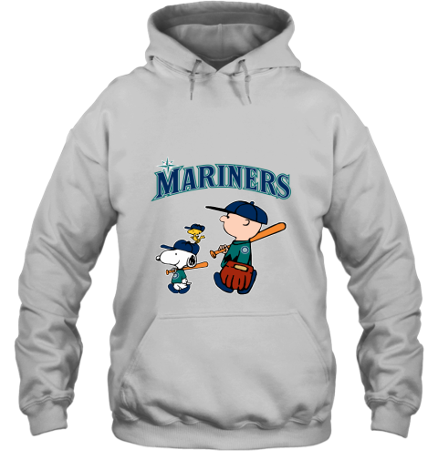 Seatlle Mariners Let's Play Baseball Together Snoopy MLB Hoodie
