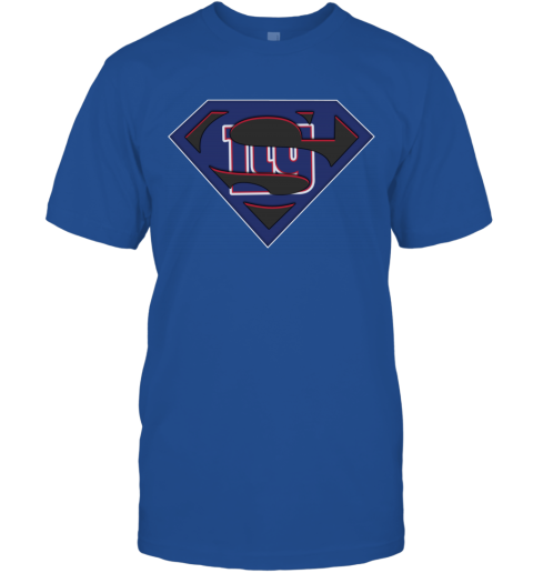 NFL New York Giants LOGO Superman jstg nfl new york giants logo superman classic t shirt 2 front royal