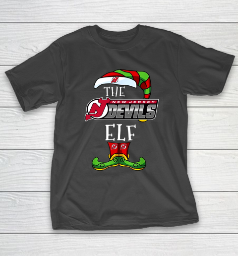 New Jersey Devils Christmas ELF Funny NHL T-Shirt