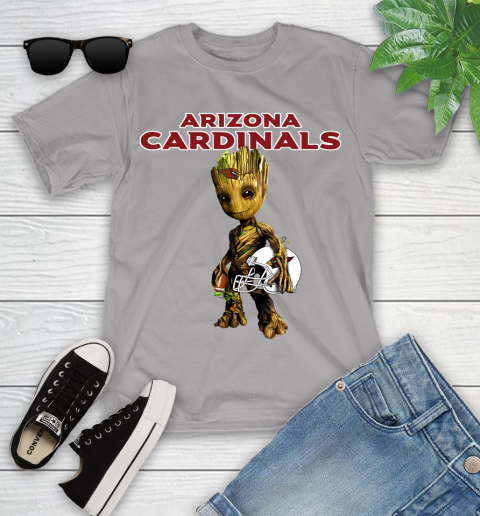 Arizona Cardinals NFL Football Groot Marvel Guardians Of The Galaxy Youth T-Shirt 4