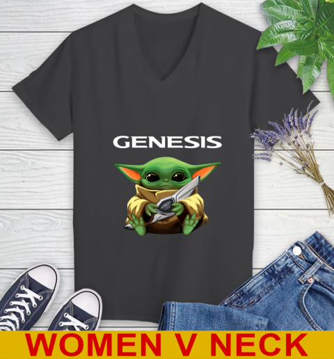 Star Wars Baby Yoda Hugs Genesis Car Shirt 80