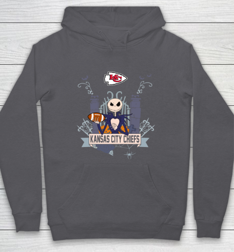 NFL Kansas City Chiefs Football Jack Skellington Halloween Hoodie 4