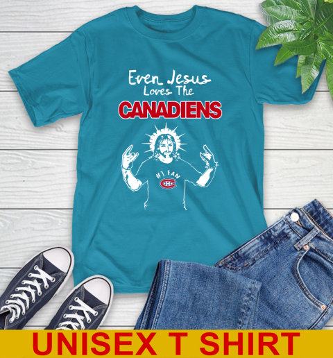 Montreal Canadiens NHL Hockey Even Jesus Loves The Canadiens Shirt T-Shirt 9