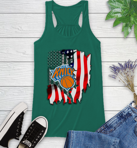 New York Knicks NBA Basketball American Flag Racerback Tank 6