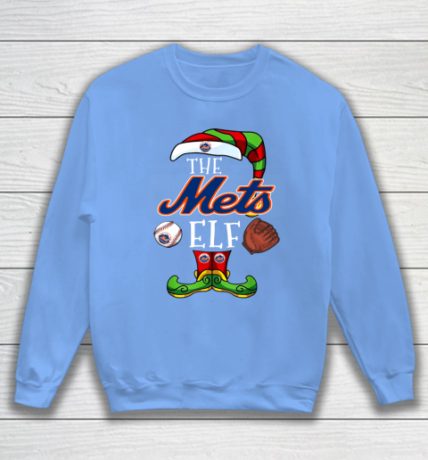 New York Mets Christmas ELF Funny MLB Sweatshirt 8