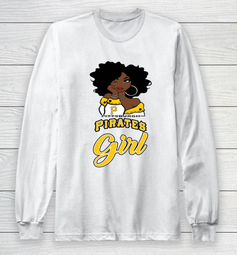 Pittsburgh Piratess Girl MLB Long Sleeve T-Shirt 2