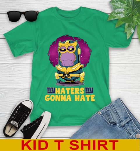NFL Football New York Giants Haters Gonna Hate Thanos Minion Marvel Shirt Youth T-Shirt 7 NFL Football New York Giants Haters Gonna Hate Thanos Minion Marvel Shirt Youth T-Shirt - Image 7