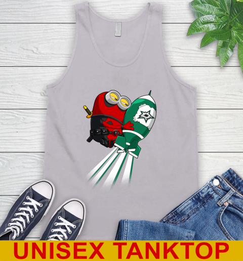 NHL Hockey Dallas Stars Deadpool Minion Marvel Shirt Tank Top 3