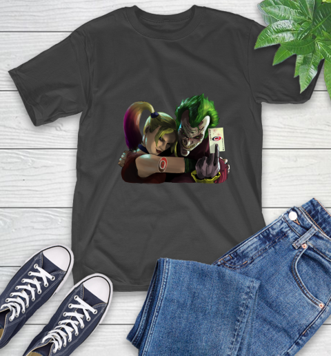 Carolina Hurricanes NHL Hockey Joker Harley Quinn Suicide Squad T-Shirt 2
