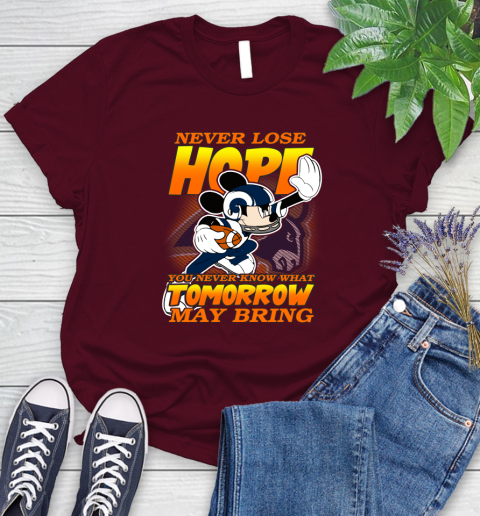 Los Angeles Rams NFL Football Mickey Disney Never Lose Hope Women's T-Shirt 7