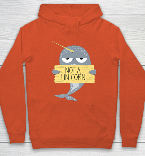 Not A Unicorn Cute Funny Narwhal Graphic Hoodie 5