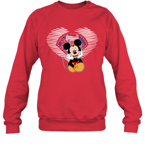 MLB Philadelphia Phillies The Heart Mickey Mouse Disney Baseball T Shirt N1PxWnoHAJr sweatshirt 35 95 151514 front red